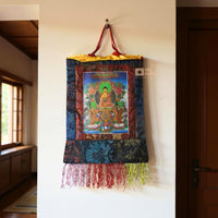 Gautama Buddha - Brocade Computer Canvas Printed Thangka