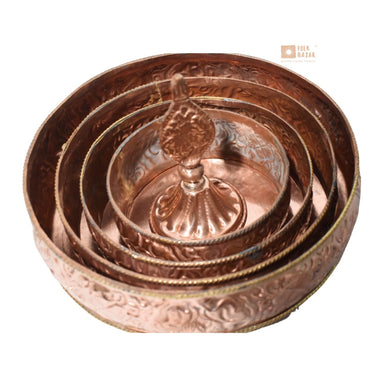 Hand Carved Copper Mandel (Mandala)