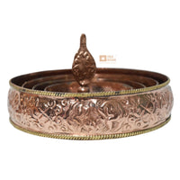 Hand Carved Copper Mandel (Mandala)