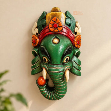 Handcrafted Wooden Ganesha Wall Hanging