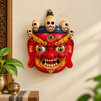 Handcrafted Wooden Mahakala Wall Hanging