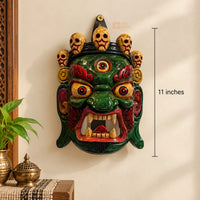 Handcrafted Wooden Mahakala Wall Hanging