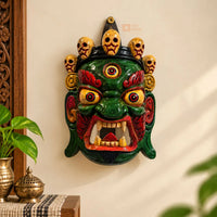 Handcrafted Wooden Mahakala Wall Hanging