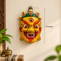 Handcrafted Wooden Mahakala Wall Hanging