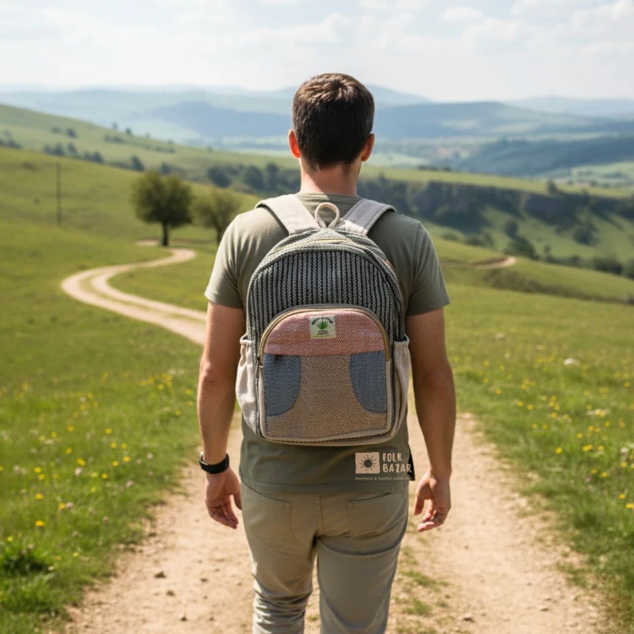 Hemp Backpack-Medium
