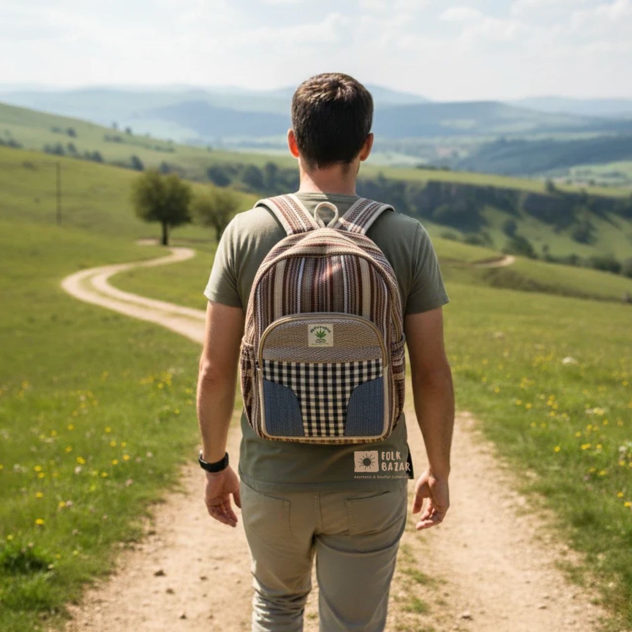 Hemp Backpack-Medium