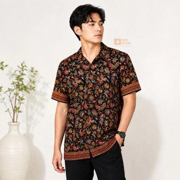 Himalayan Floral Shirt - Black