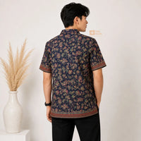 Himalayan Floral Shirt - Dark Blue