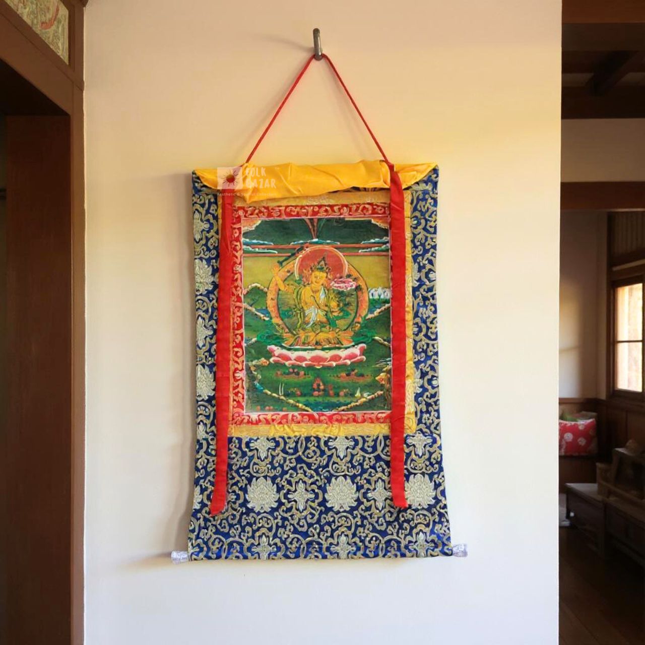 Jambayang - Brocade Computer Canvas Printed Thangka