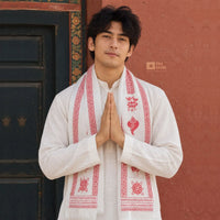 Mulit-color Eight Lucky Signs Khadag (1 Bapcha - 4 pcs)