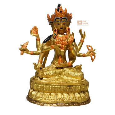 Namgyalma (Goddess with 3 faces) Statue