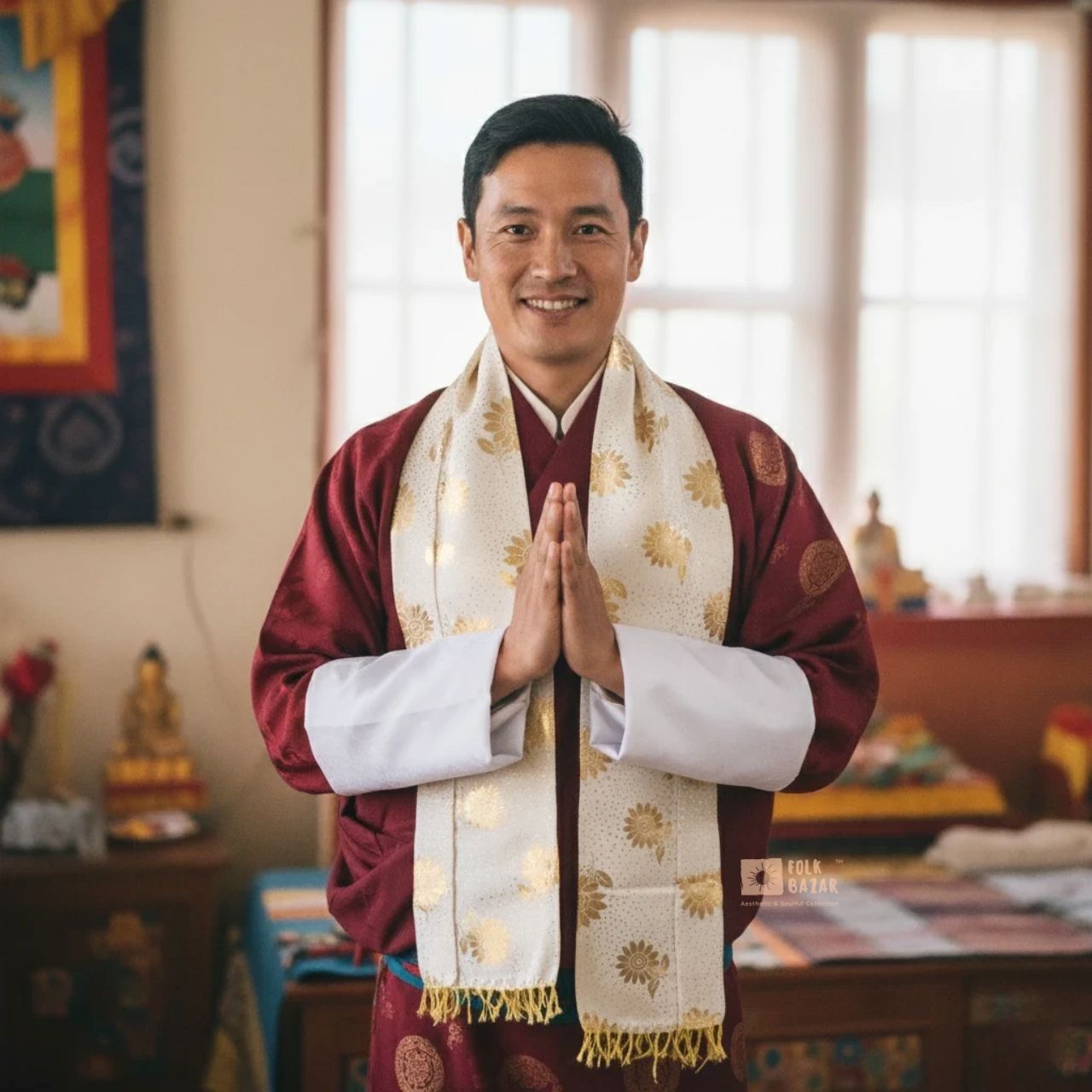 Nepali Polyester Khadag (1 piece)