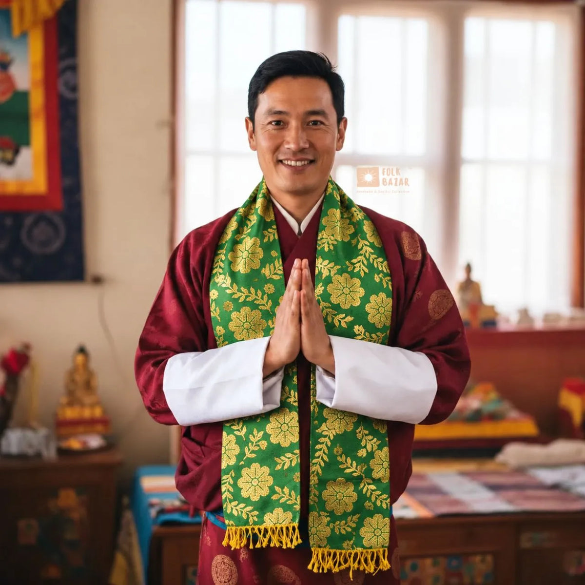 Nepali Polyester Khadag (1 piece)