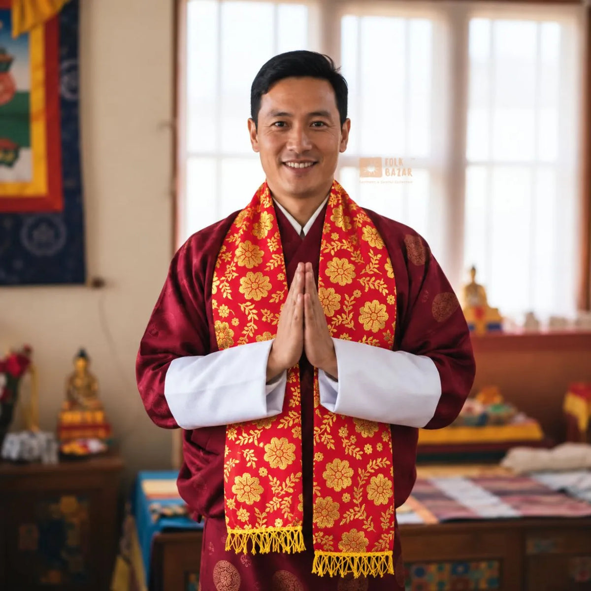 Nepali Polyester Khadag (1 piece)