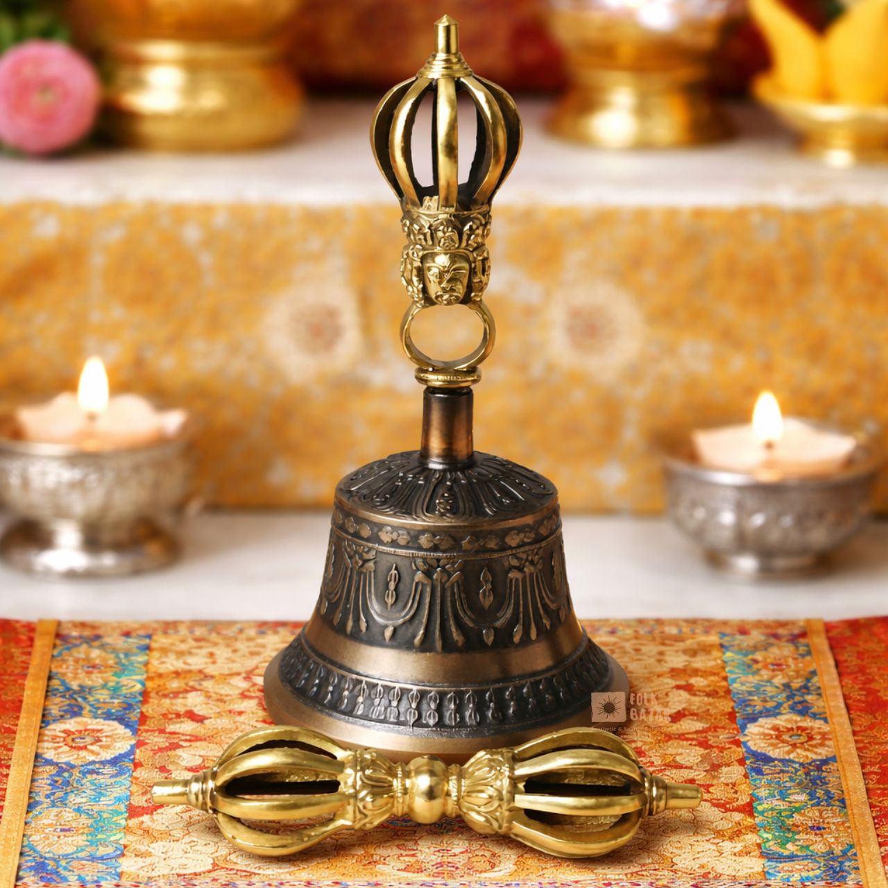 Nine Legs Alloy Special Bell and Dorjee