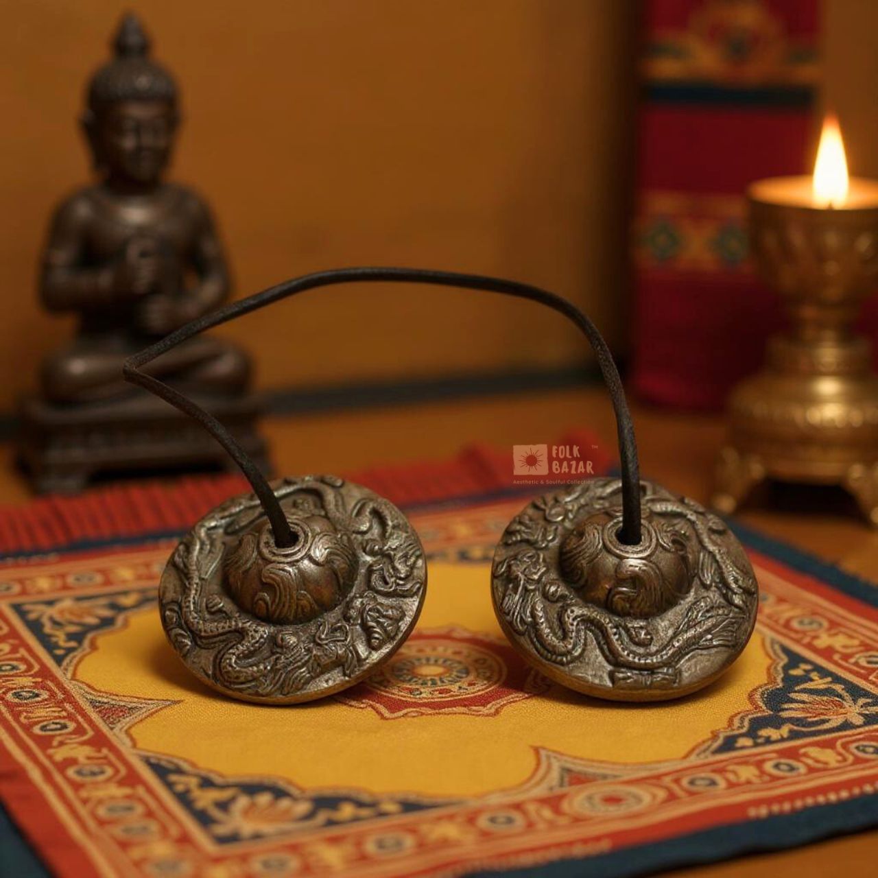 Dragon Carved Tingshas