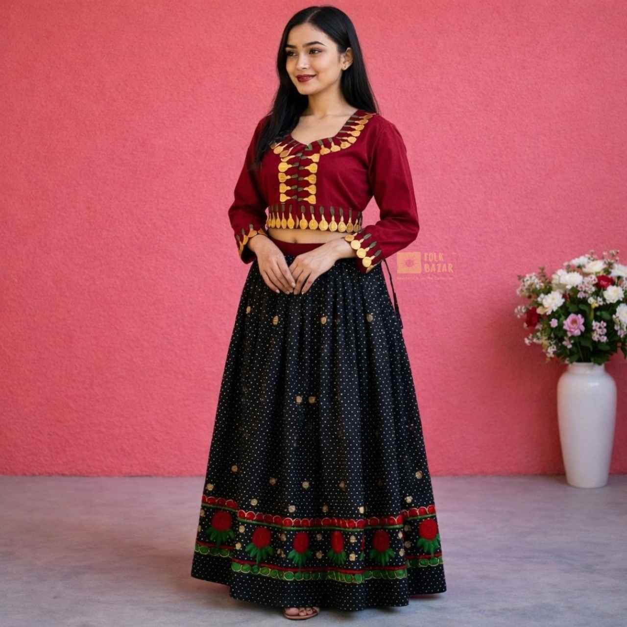 Shop Rai Lehenga For women only at Folk Bazar.