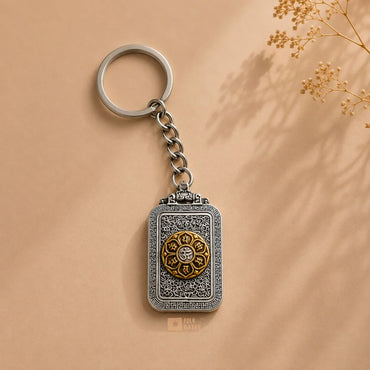 Rotating Om Mane Padme Hum Keychain