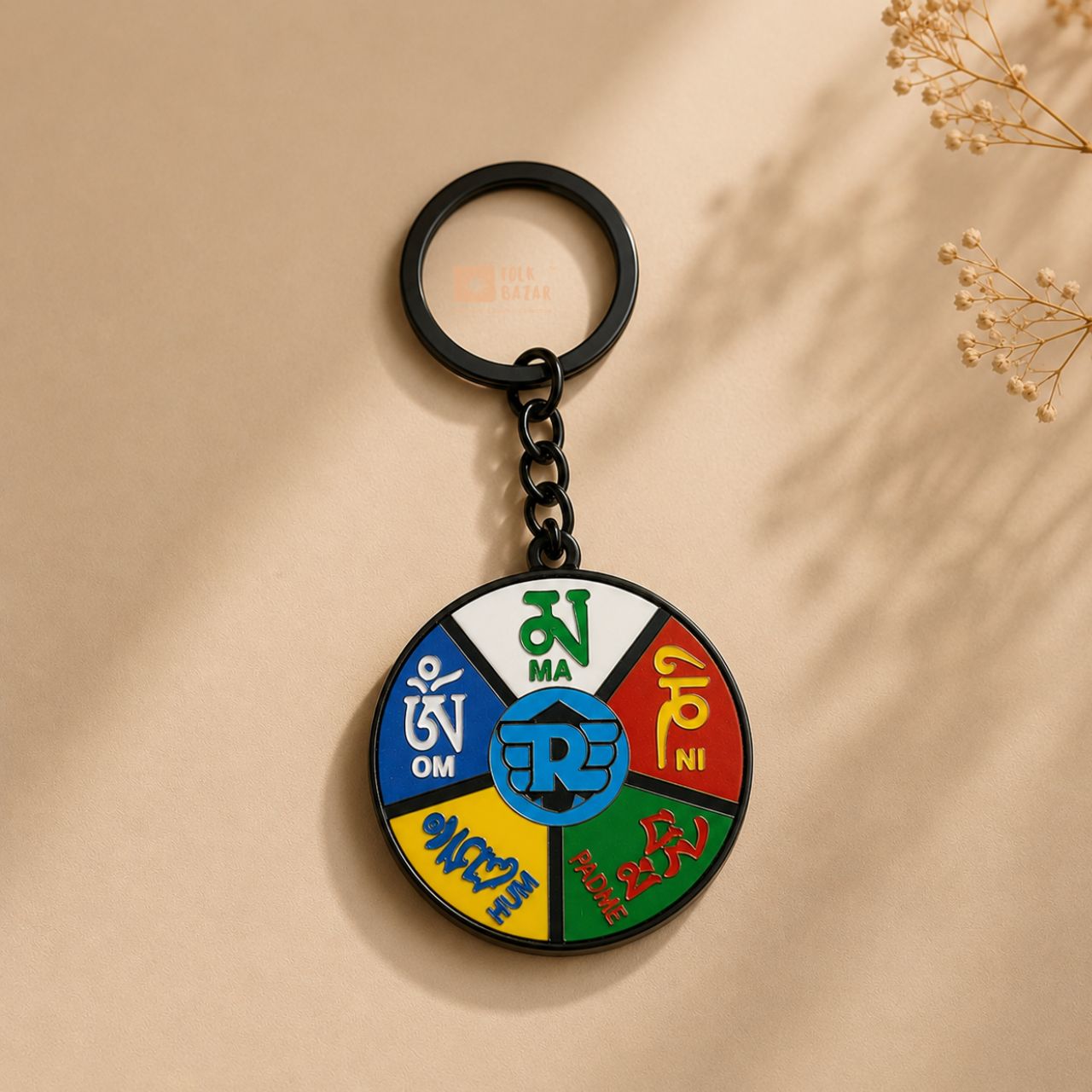 Royal Enfield Om mani padme hum Keychain