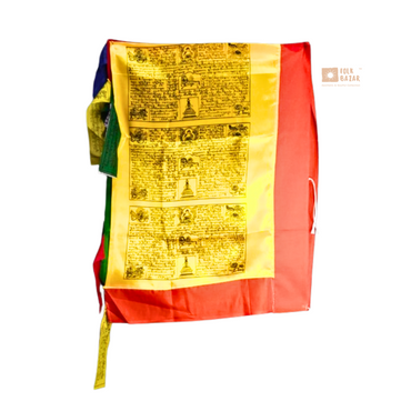 Satin Vertical Prayer Flags (for Bamboo)