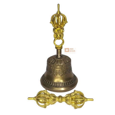 Nine Legs Alloy Special Bell and Dorjee