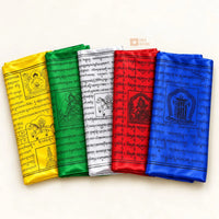 Satin - Tibetan Vertical Prayer Flags (for Bamboo)