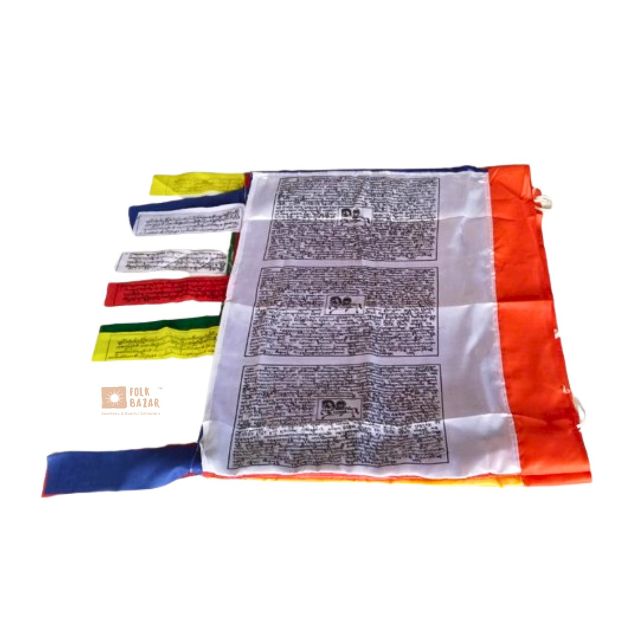 Satin Vertical Prayer Flags (for Bamboo)