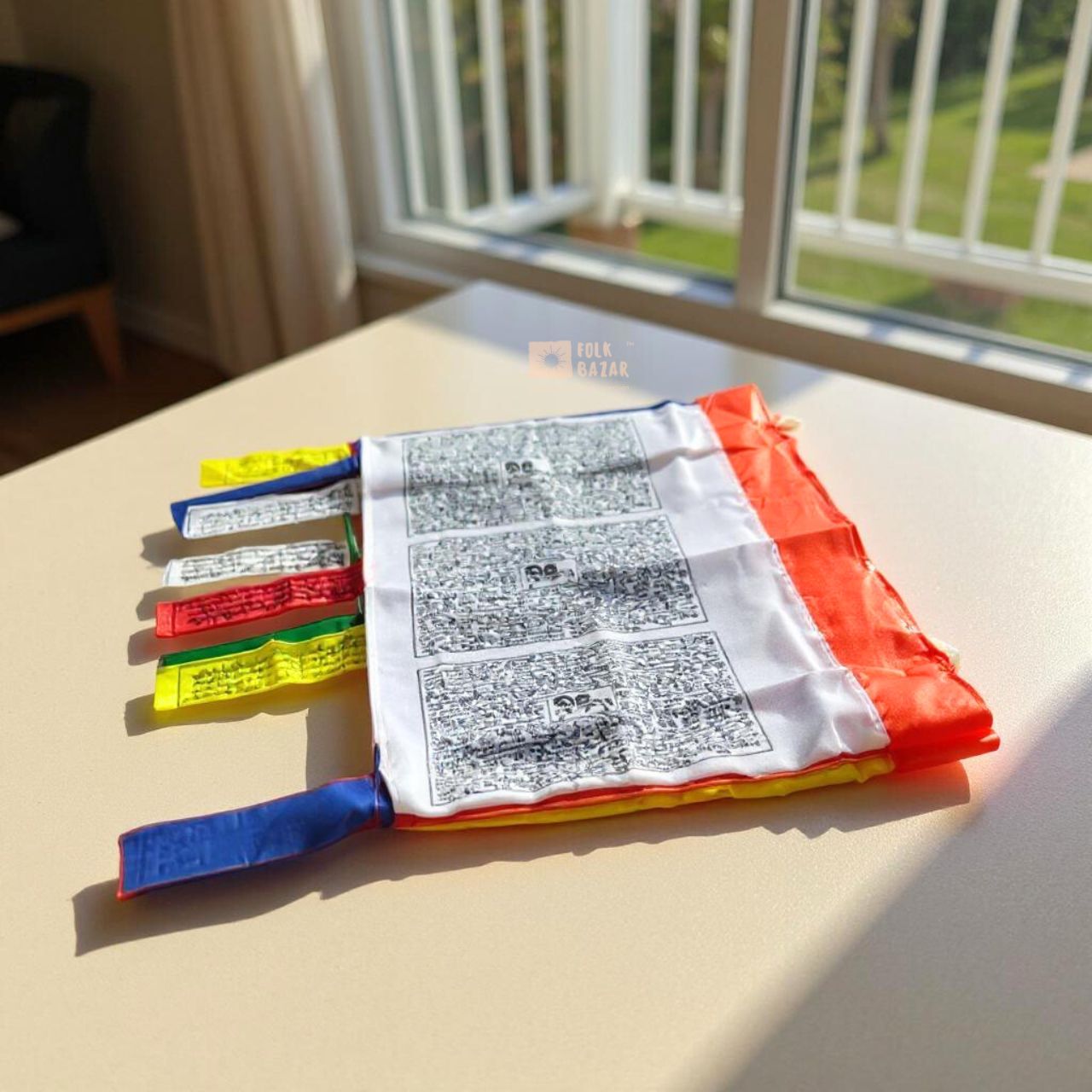 Satin Vertical Prayer Flags (for Bamboo)
