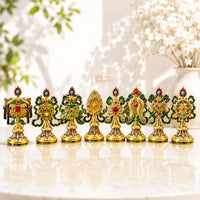 Set of 8 Auspicious Tibetan Symbols Showpieces