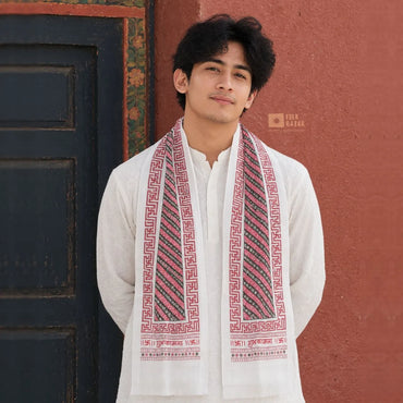 Silk Dhaka Print Khadag (1 Bapcha - 4 pieces)