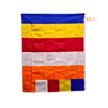 Swiss Satin Buddhist Flag