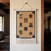 Eight Lucky Signs (Jute Wall Hanging)