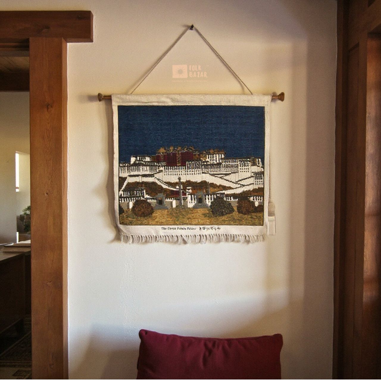 The Great Potala Palace (Jute Wall Hanging)