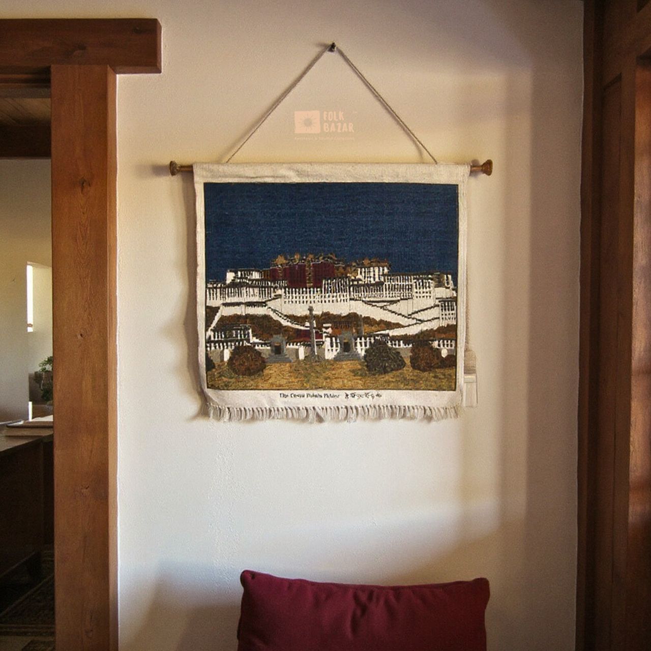 The Great Potala Palace (Jute Wall Hanging)