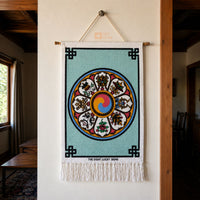The Eight Lucky Signs (Jute Wall Hanging)