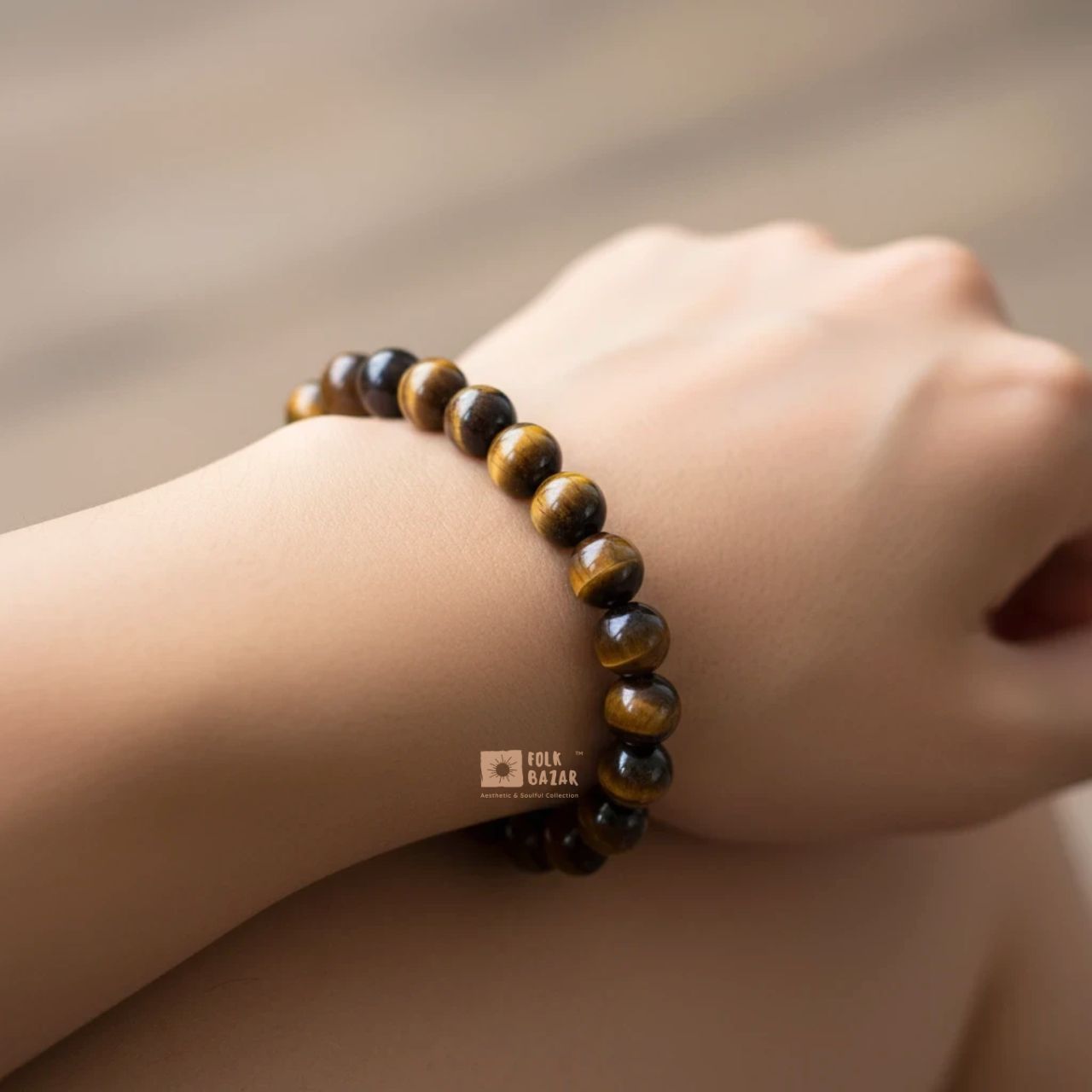 Tiger Eye Hand Bracelet