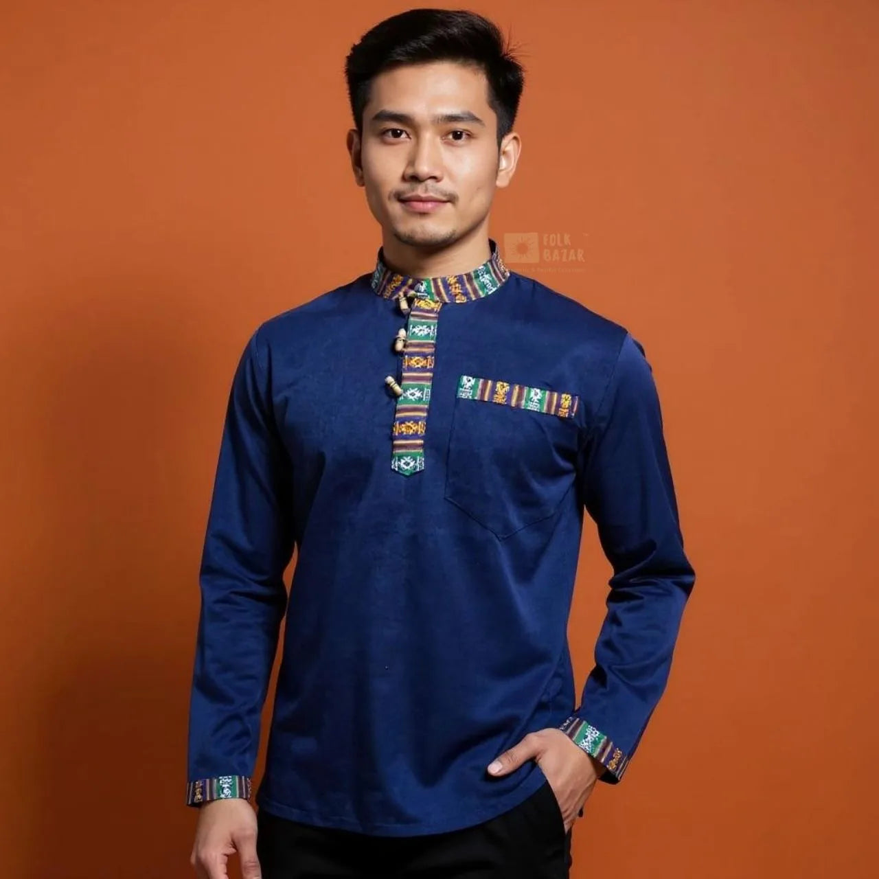 Unisex Cotton Kurta - Blue