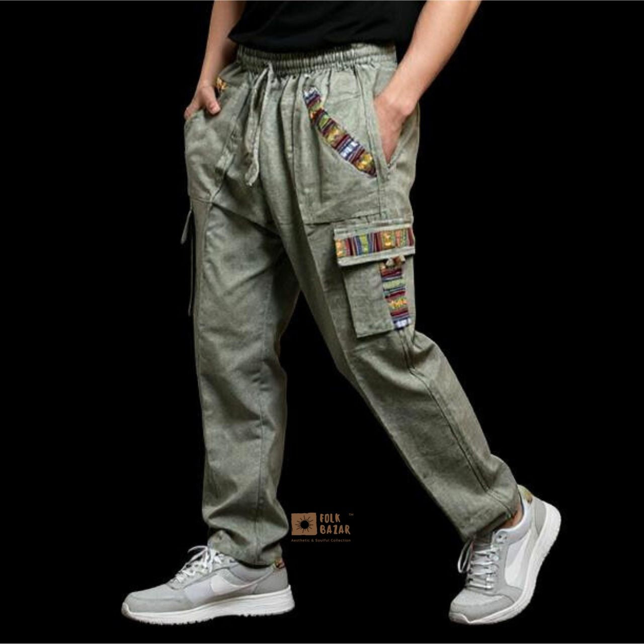 Unisex Dark Grey Cargo Pant