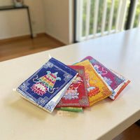Velvet Eight Lucky Symbols Embroidered Prayer Flag (for Car/ Doors)