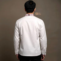 White Cotton Khenja Shirt