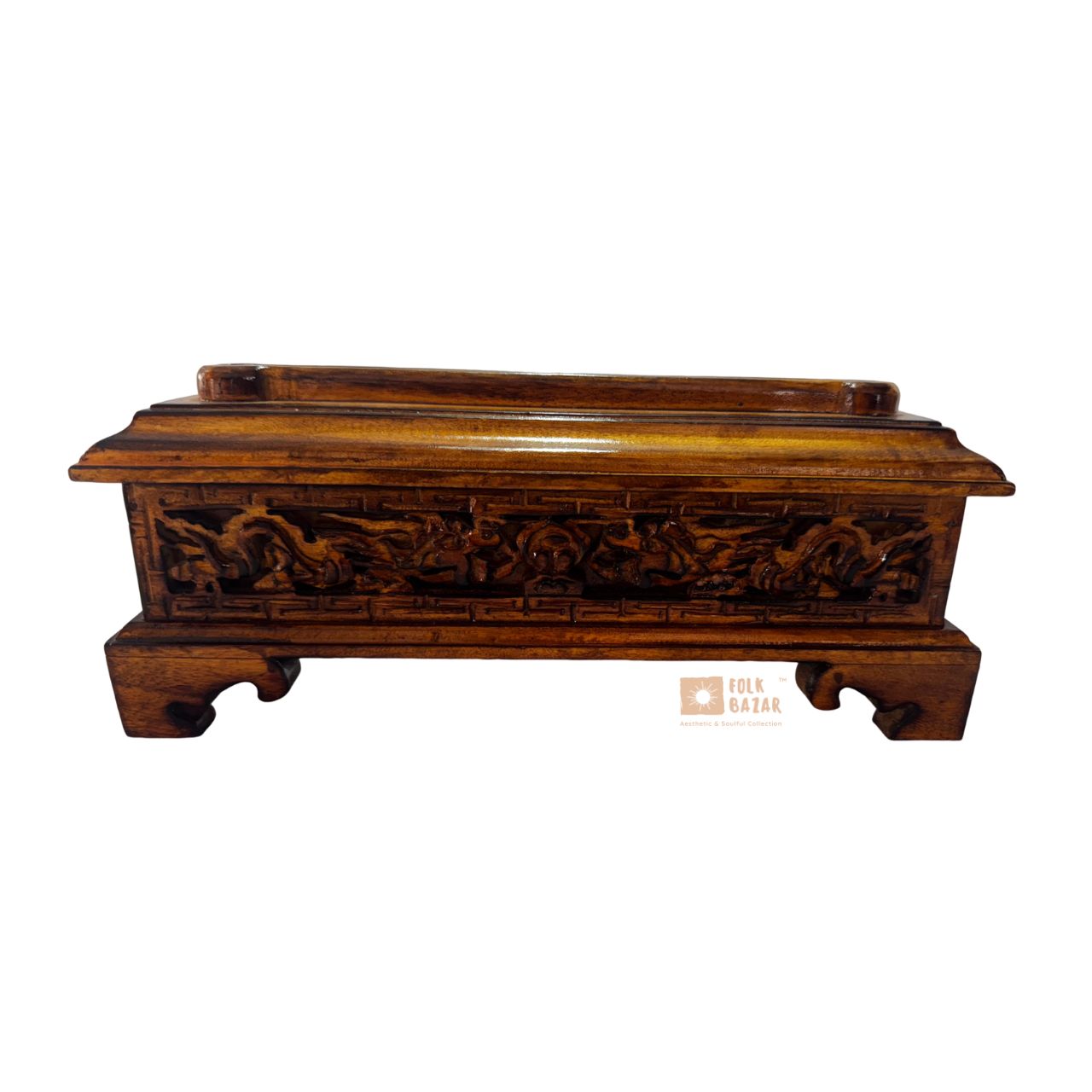 Wooden Incense Burner with Lid