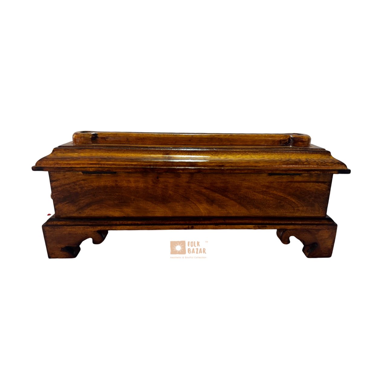 Wooden Incense Burner with Lid