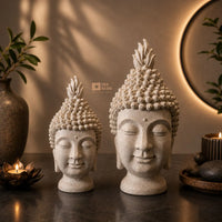 Zen Buddha Head Decor