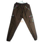 Cotton Joggers - Brown (with Cargo pockets)