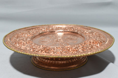 Fine Carved Copper Plate for Mandels