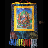 Guru Padmasambhava - Brocade Computer Canvas Printed Thangka