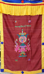 Tibetan Buddhist Raw Silk combined Eight Lucky Signs Door Curtain