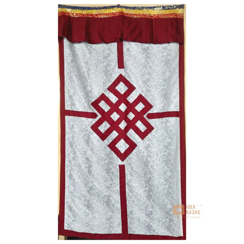 The Endless Knot Cotton Net Door Curtain
