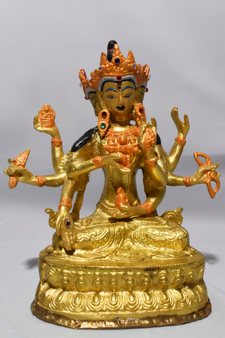 Namgyalma (Goddess with 3 faces) Statue