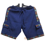 Cotton Shorts - Blue (with extra pockets)